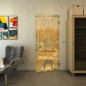 Pendeltür - Fineprint Modell 037 Gold auf Klarglas