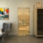 Pendeltür - Fineprint Modell 042 Gold auf Klarglas